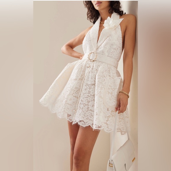 AU2 Zimmermann High Tide Tuxedo Mini Dress - Picture 2 of 15